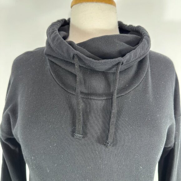 Standard James Perse Women's Funnel Neck Dress Size S 1 Black Cotton USA Made - Picture 6 of 12